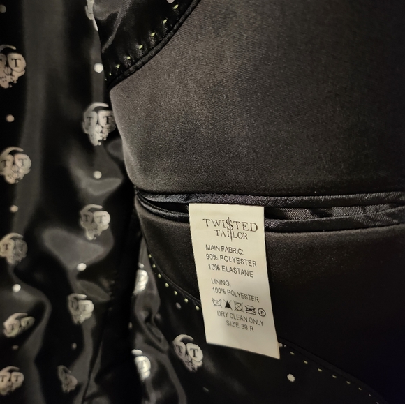 🦚🇬🇧 🆕️Twisted Tailor NWT Peacocks Velvet Dinner Jacket Size 38R - Picture 5 of 8